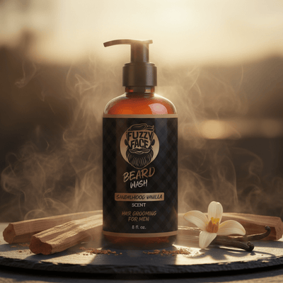 Fuzzy Face Beard Wash – Sandalwood Vanilla Scent | 8 fl. oz - Fuzzy Face Beard Co.