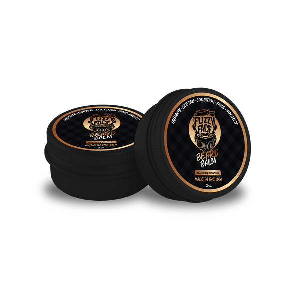 Fuzzy Face Beard Balm - Kentucky Bourbon Scent - 2oz USA Made - Fuzzy Face Beard