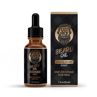 Fuzzy Face Beard Oil - Hickory Smoke - 1oz Premium Blend USA Made - Fuzzy Face Beard