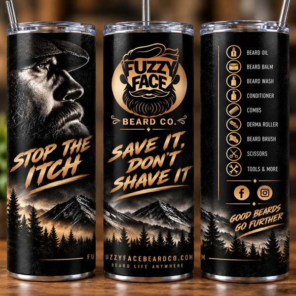 Fuzzy Face 20 oz Skinny Tumbler