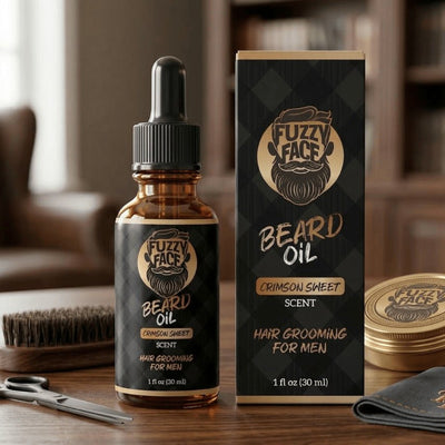 Fuzzy Face Beard Oil - Crimson Sweet - 1oz Premium Blend USA Made - Fuzzy Face Beard