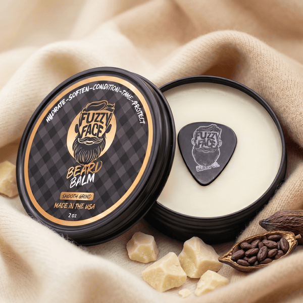 SMOOTH GRIND - Beard Balm for men – Softening & Styling Beard Conditioner (2oz Made in USA - Fuzzy Face Beard Co.