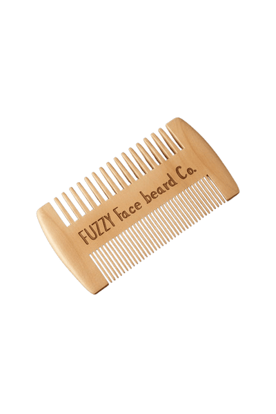 Fuzzy Face Premium Pearwood Beard Comb - Dual - Sided Anti - Static Design - Fuzzy Face Beard Co.